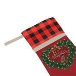 Plaid Christmas Stocking - Red Buffalo Plaid Cuff Detail | Our Phoenix Rise