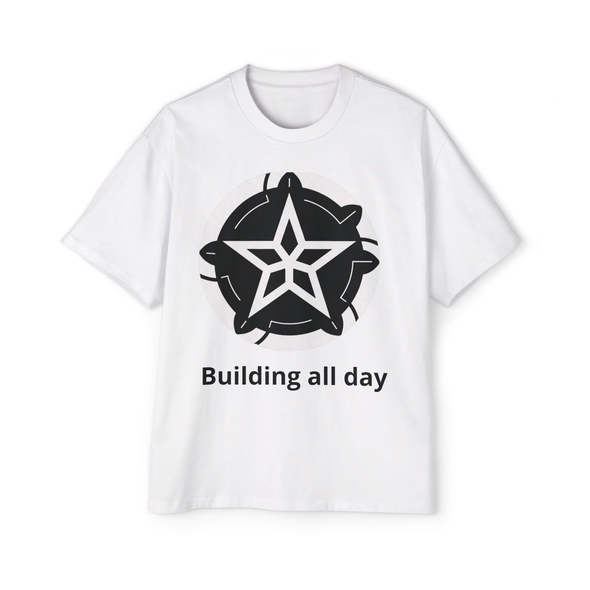 Building All Day Tee — Construction Graphic T-Shirt