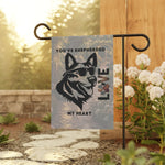 Cute Dog Love Garden Banner, Pet Lover Decor, Outdoor Flag, Heartwarming Home Decoration, Gift for Dog Owners