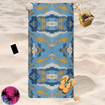 Vibrant Abstract Beach Towel - hanging display | Our Phoenix Rise