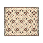 Patchwork Star quilt pattern Woven Blanket | farmhouse boho throw
