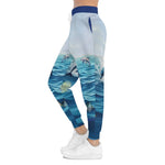Unisex Ocean Waves Joggers - Dolphin Print Athletic Joggers - Iron Phoenix GHG