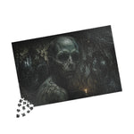 Skull Candlelight Horror Puzzle — Gothic Jigsaw for Adults (110–1014 pcs)