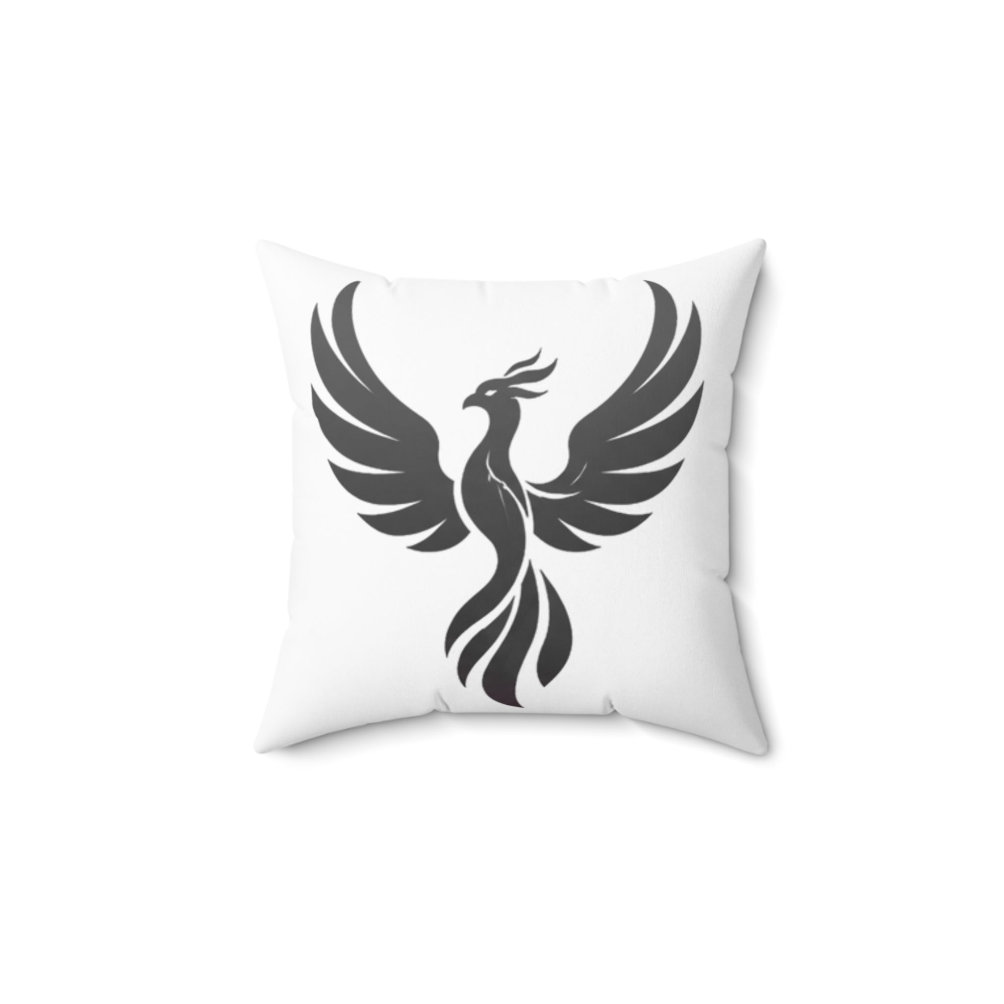 Phoenix Silhouette Pillow | Square Polyester Throw Pillow