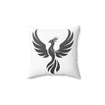 Phoenix Silhouette Pillow | Square Polyester Throw Pillow