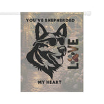 Cute Dog Love Garden Banner, Pet Lover Decor, Outdoor Flag, Heartwarming Home Decoration, Gift for Dog Owners