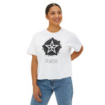 Women's Boxy Tee — Personalized Star Logo 'Jasmine' Crop Tee with 'Dream Big' Back
