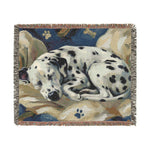 Dalmatian Dog Woven Blanket — Cozy Pet Portrait Throw for Dog Lovers