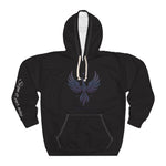 Phoenix Wings Hoodie — Inspirational 'Rise & Renew' Black Pullover