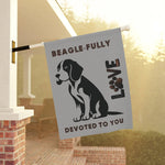 Beagle Garden Banner - Adorable Dog Design Outdoor Decor - Iron Phoenix GHG