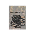 Pugs and Kisses Forever Garden Flag | Garden Banner