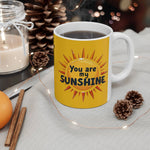 Personalized Sunshine Mug - Brighten Your Day, Custom Name Coffee Mug - Iron Phoenix GHG