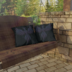 Phoenix Star Outdoor Pillow — Mystical Dark Garden Accent Cushion