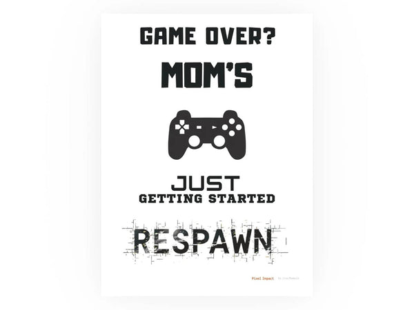 Gaming Mom Poster - Fun Wall Art for Gamers, Motivational Decor - Iron Phoenix GHG