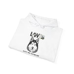 Cozy Husky Dog Hoodie - Heavyweight Blend, Spacious Pockets, Adjustable Hood - Iron Phoenix GHG