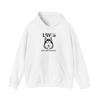 Cozy Husky Dog Hoodie - Heavyweight Blend, Spacious Pockets, Adjustable Hood - Iron Phoenix GHG