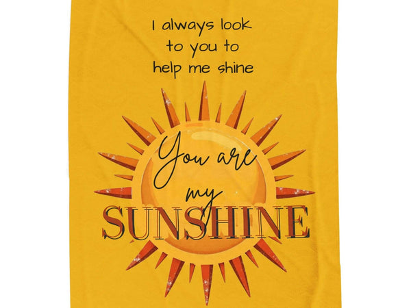 You Are My Sunshine Velveteen Plush Blanket 2025 - Iron Phoenix GHG