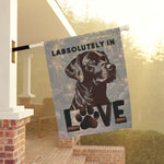 Labrador Retriever | Labsolutely in Love Garden Flag | House Banner