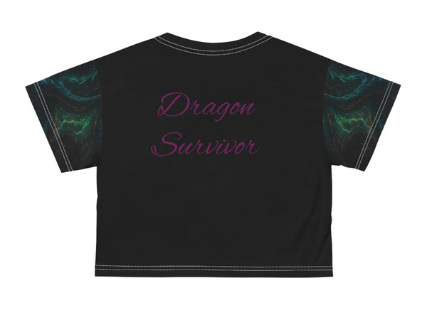 Fantasy Dragon Crop Top | Edgy Gamer Festival Wear
