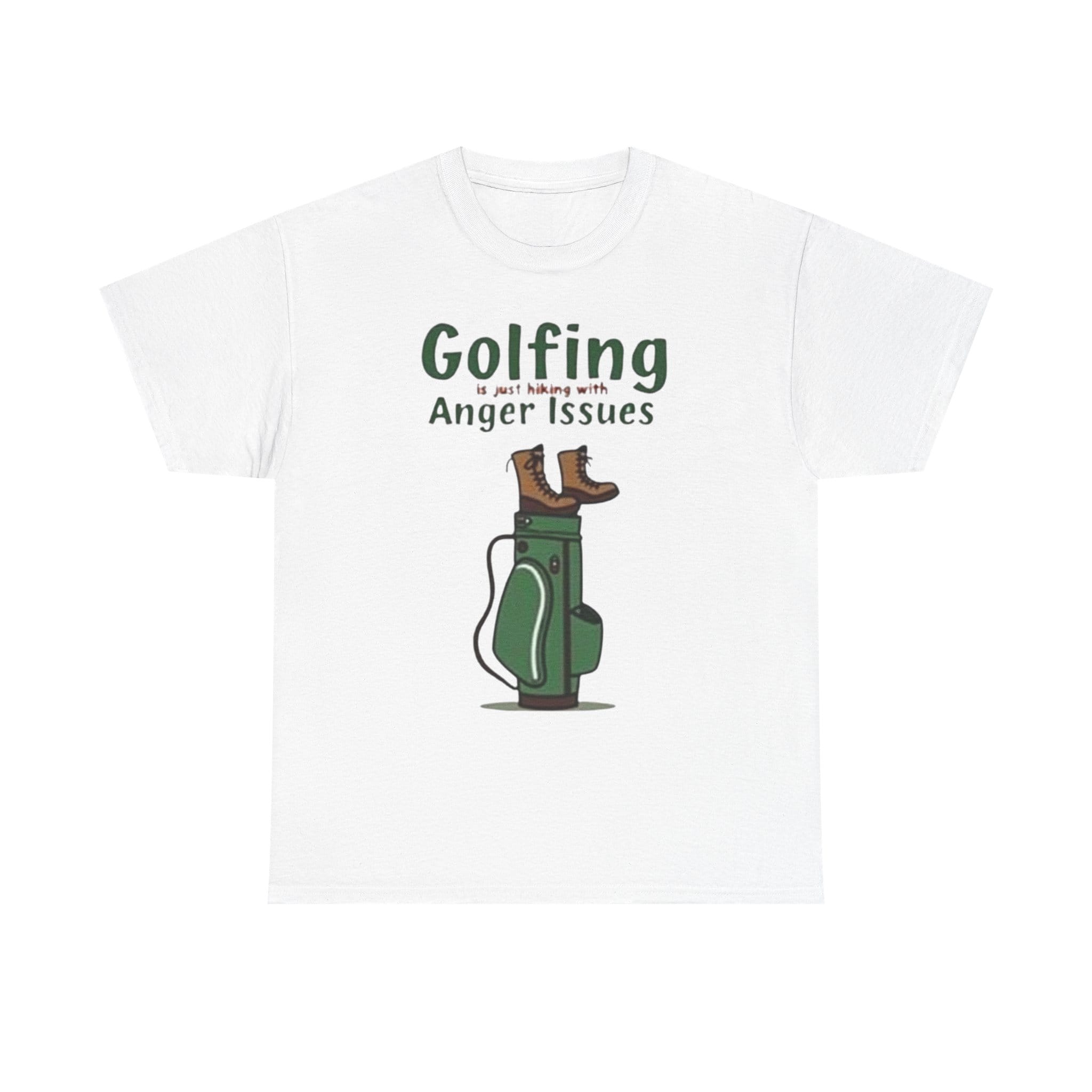 Golfing with Anger Issues Tee, Funny Golf T-Shirt, Unisex Cotton Shirt, Gift for Golfers, Humor Apparel for Golf Lovers