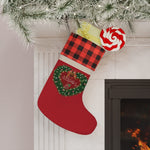 Plaid Christmas Stocking - White Buffalo Plaid Cuff Detail | Our Phoenix Rise