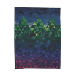 Minecraft inspired Mountain Vibes Velveteen Plush Blanket - Iron Phoenix GHG