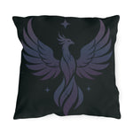 Phoenix Star Outdoor Pillow — Mystical Dark Garden Accent Cushion