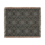 Patchwork Star quilt pattern Woven Blanket | farmhouse boho throw