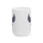 Winged Phoenix Ceramic Mug — Gothic Phoenix Coffee Cup (11oz & 15oz)