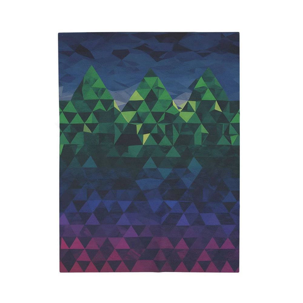 Minecraft inspired Mountain Vibes Velveteen Plush Blanket