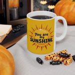 Personalized Sunshine Mug - Brighten Your Day, Custom Name Coffee Mug - Iron Phoenix GHG
