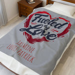 Personalized Plush Blanket - 'Fueled by Love' - Cozy Gift for Couples - Iron Phoenix GHG