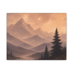 Sunset Mountain Landscape Matte Canvas