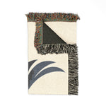 Phoenix Silhouette Woven Blanket | Tribal Bird Throw, Boho Home Decor