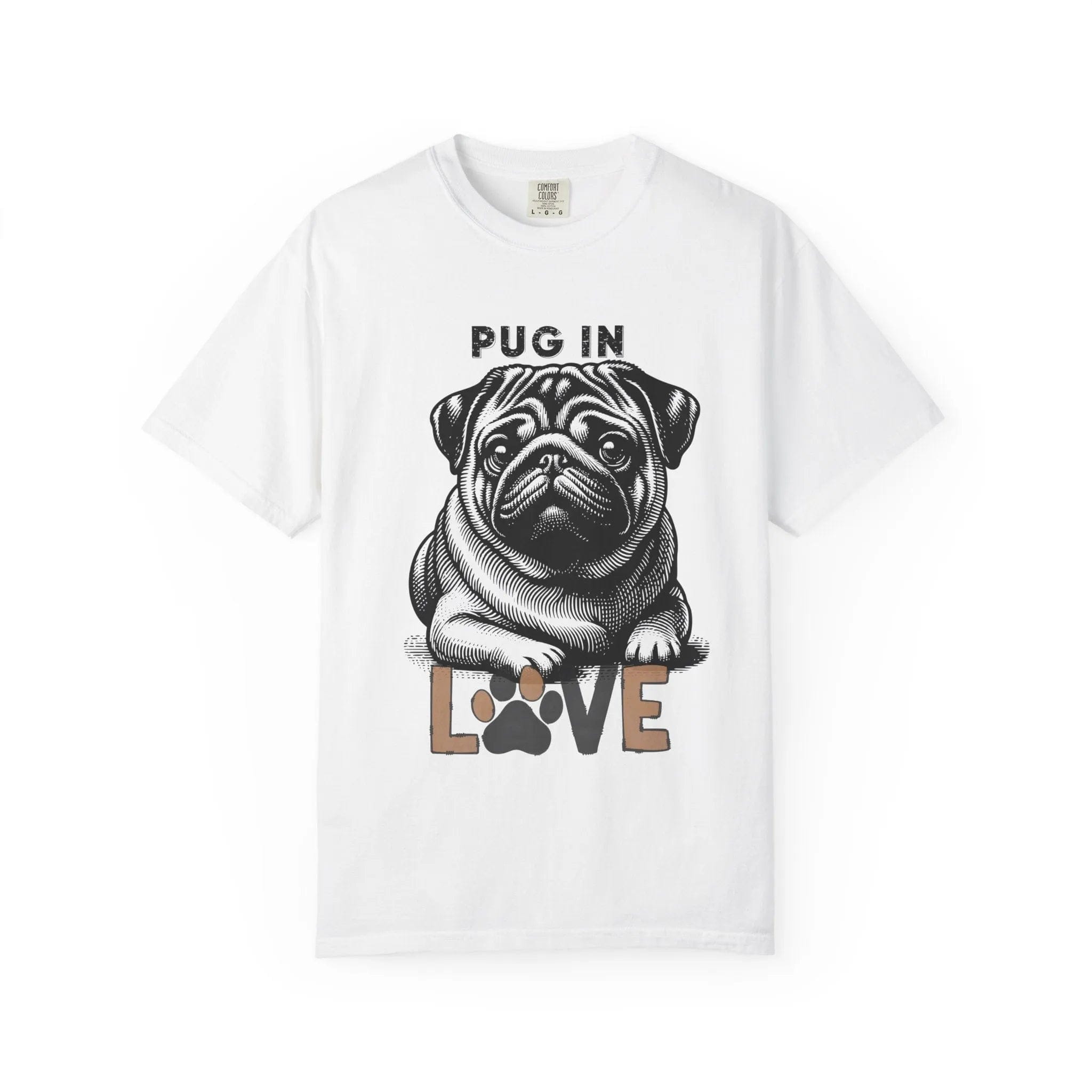 Pug T-shirt - Funky Love | Eco-Friendly Gaming Tee