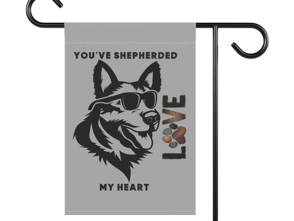 Cute Dog Love Garden Banner, Pet Lover Decor, Outdoor Flag, Heartwarming Home Decoration, Gift for Dog Owners - Iron Phoenix GHG