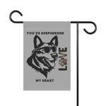 Cute Dog Love Garden Banner, Pet Lover Decor, Outdoor Flag, Heartwarming Home Decoration, Gift for Dog Owners - Iron Phoenix GHG