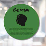 Funny Gemini Wall Art Sign - Hanging on a neutral wall in a living space | Our Phoenix Rise