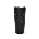 Minimal Gold Heart Outline Tumbler 22oz