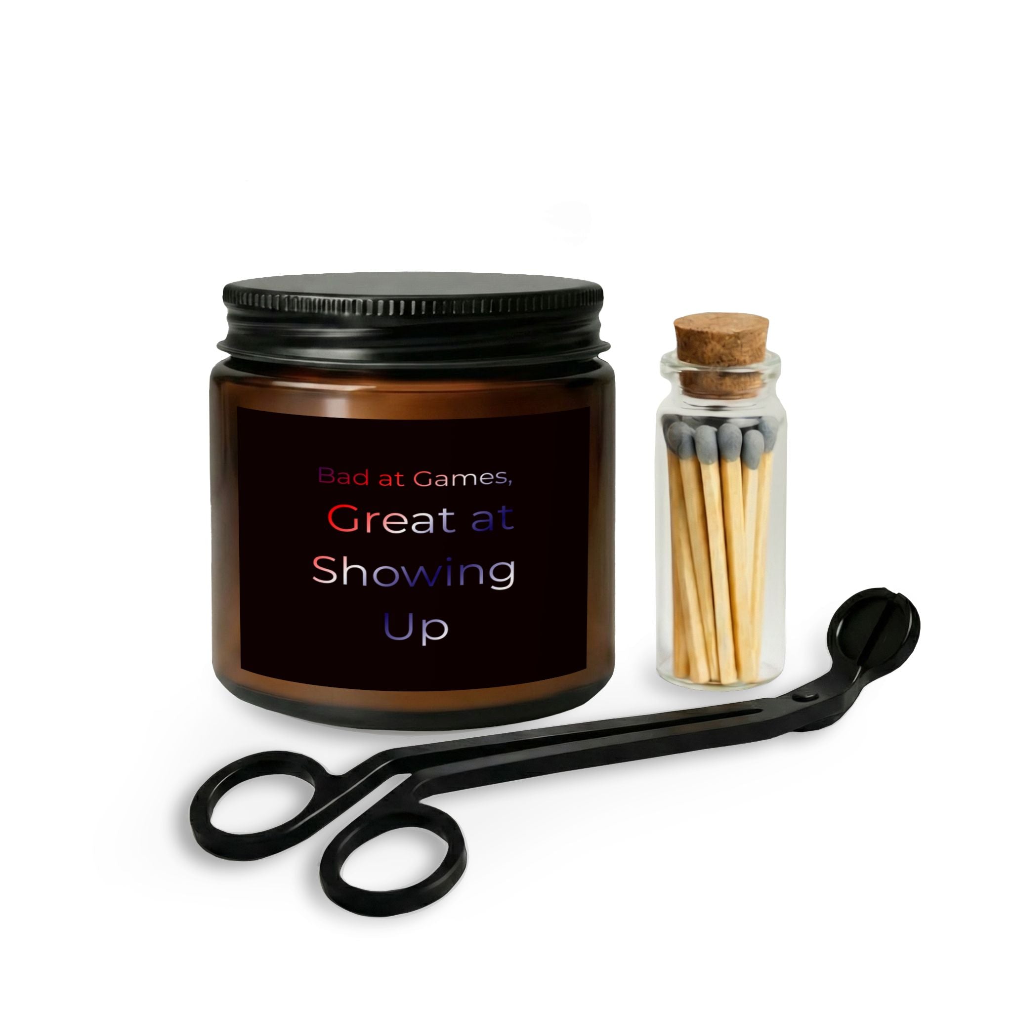 Great at Showing Up candle set | matches and wick trimmer