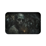 Creepy Skull Figure Bath Mat | Dark Horror Scene, Spooky Home Decor