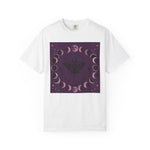 Moon Phase Moth T-shirt | Lunar Phases, Mystical Purple Design