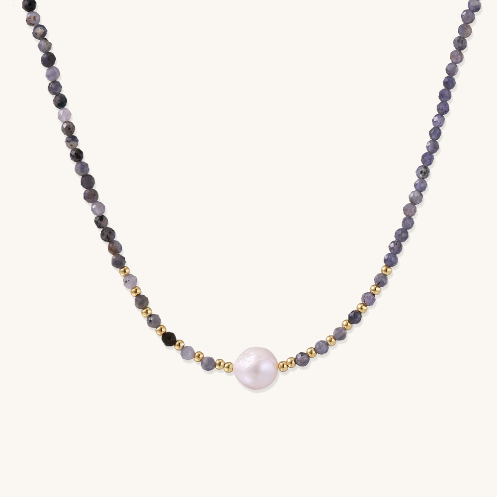 Twilight Pearl Iolite Necklace