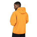 Packable Anorak Jacket — Lightweight Orange Windbreaker with Stag Emblem