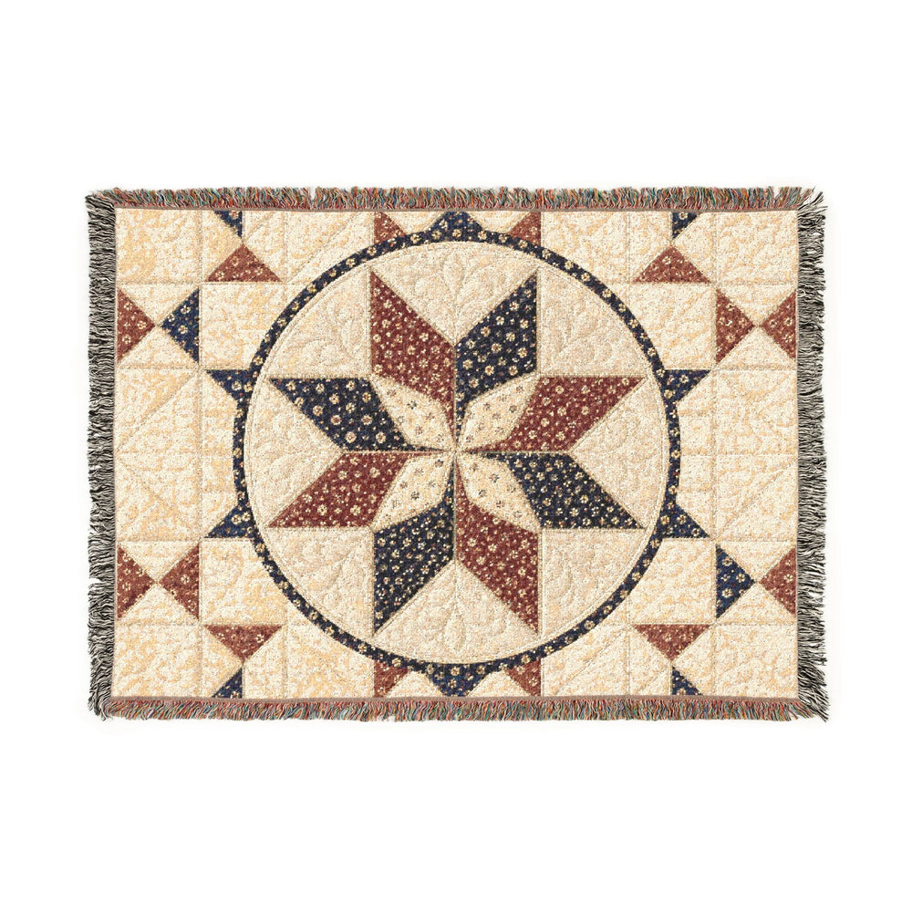 Patchwork Star Woven Blanket