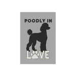 Dog Lover's Garden Banner, Poodle in Love Flag, Outdoor Décor, Pet Memorial, Garden Decoration, Dog Mom Gift, Customizable Banner - Iron Phoenix GHG
