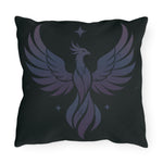 Phoenix Star Outdoor Pillow — Mystical Dark Garden Accent Cushion