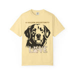 Golden Retriever Graphic T-Shirt - Bay, flat lay front | Our Phoenix Rise