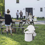 Portable Camping Toilet with Lid and Arms - Versatile Outdoor Camping Solution | Our Phoenix Rise