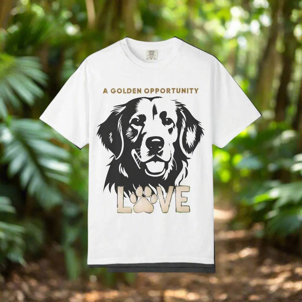 Golden Retriever T-shirt - Golden Opportunity Tee